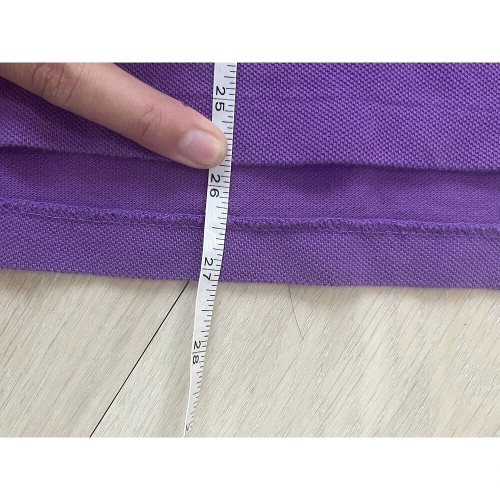 Polo Ralph Lauren Slim Fit Short Sleeve Purple Men S Cotton Piqué Logo Golf